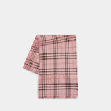 Écharpe Mu Ekd Check - Burberry - Laine - Rose
