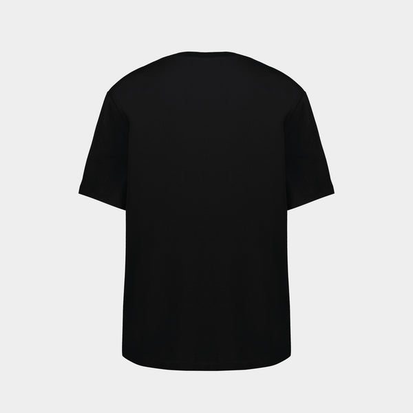 T-Shirt Vintage Print Reg Fit - Balmain - Coton - Noir