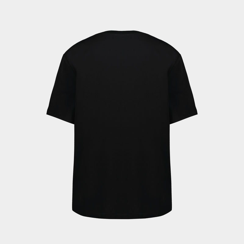 T-Shirt Vintage Print Reg Fit - Balmain - Coton - Noir