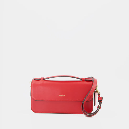 Sac À Bandoulière Refined Elora - Coach - Cuir - Rouge