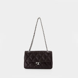Sac Porté Épaule Bunny Knot - Tory Burch - Cuir - Marron