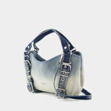 Cabas D-One Top handle S - DIESEL - Coton - Bleu