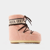Bottines Icon Low - Moon Boot - Synthétique - Rose