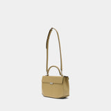 Sac À Main Box Top Handle - TOTEME - Cuir - Beige
