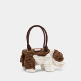 Sac À Main Bulldog - Charles Jeffrey Loverboy - Coton - Blanc