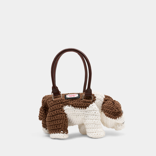 Sac À Main Bulldog - Charles Jeffrey Loverboy - Coton - Blanc