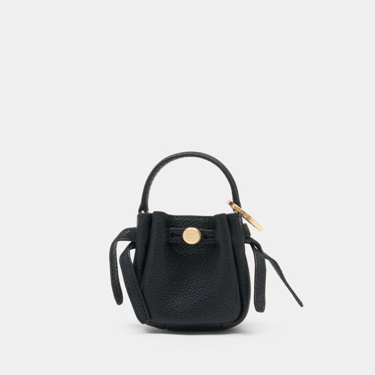 Sac À Main Romy Bucket Key - Tory Burch - Cuir - Noir