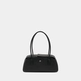Sac Porté Épaule Strip - Courreges - Cuir - Noir