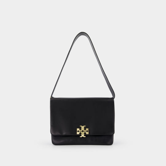 Sac Porté Épaule Charlie Large - Tory Burch - Cuir - Noir