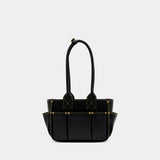 Sac Porté Épaule Posy Small - Ganni - Cuir - Noir