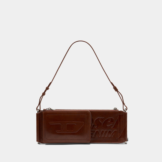 Sac Porté Épaule Flag-D X - DIESEL - Synthétique - Marron