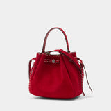 Sac À Main Romy Pick Stitch - Tory Burch - Cuir - Rouge
