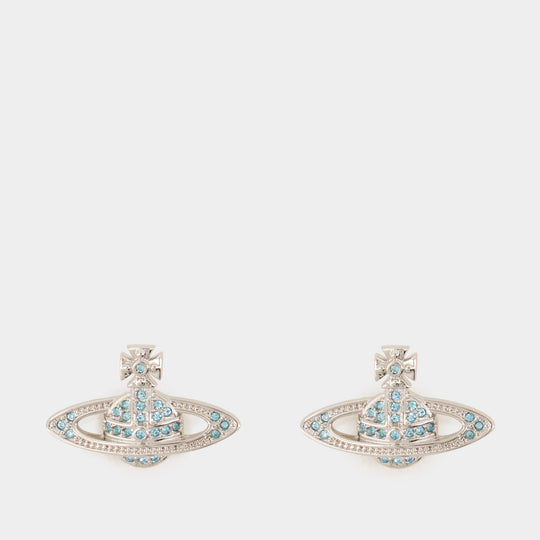Boucles D'oreilles Mini Relief - Vivienne Westwood - Métal - Argenté