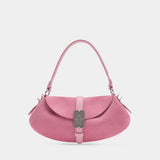 Sac Porté Épaule B Kat - Ganni - Synthétique - Rose