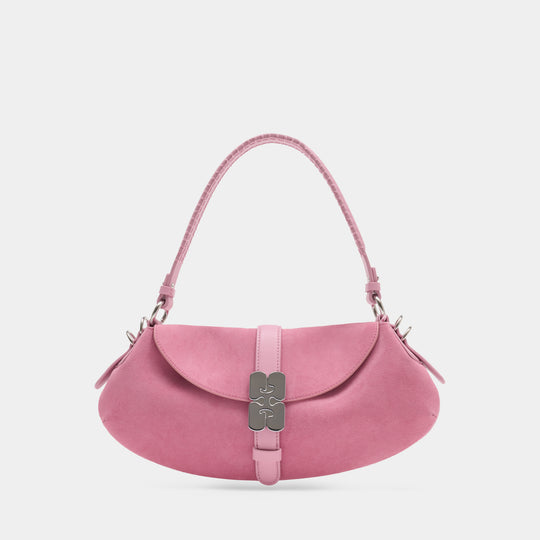 Sac Porté Épaule B Kat - Ganni - Synthétique - Rose