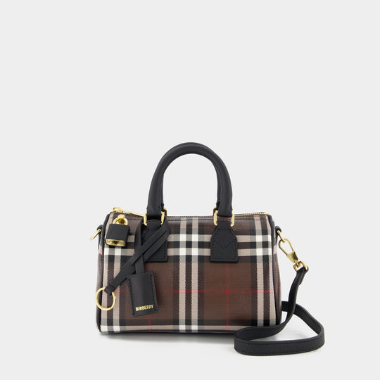 Sac À Main Ll Mini Bowling Ysa - Burberry - Coton - Marron