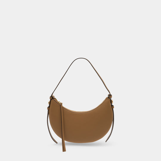 Sac À Main Romy Half Moon - Tory Burch - Cuir - Beige