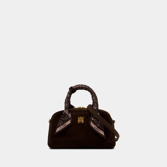 Sac À Main Ma Bowling - Amiri - Cuir - Marron