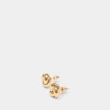 Boucles D'oreilles Small Knot - SELF PORTRAIT - Métal - Doré