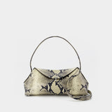 Sac Porté Épaule T-Lock Python - TOTEME - Cuir - Multi