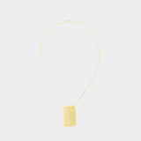 Collier Comb With Chain - AMI Paris - Métal - Doré