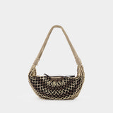 Sac À Bandoulière Fortune Croissant Filt - Lemaire - Cuir - Beige