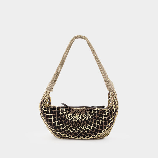 Sac À Bandoulière Fortune Croissant Filt - Lemaire - Cuir - Beige