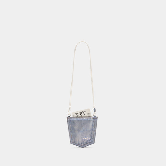 Sac À Bandoulière Pocket - MM6 Maison Margiela - Polyester - Bleu