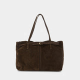 Cabas Poete - Rouje - Cuir - Marron