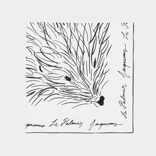 Le Foulard Herisson - Jacquemus - Soie - Noir