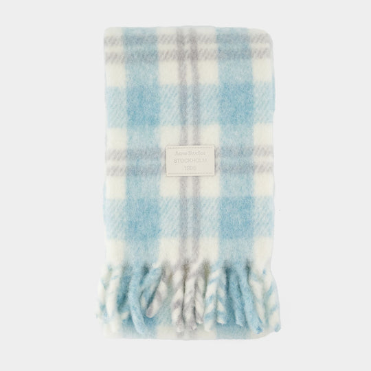 Écharpe - Acne Studios - Laine - Bleu