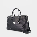 Sac À Main Rhyder Satchel 38 Glazed - Coach - Cuir - Noir