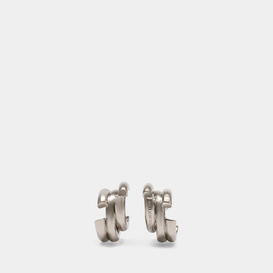Boucles D'oreilles Saint Germain - Balenciaga - Métal - Argenté
