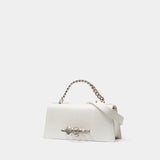 Sac Porté Épaule Jewel Mini - Alexander McQueen - Cuir - Blanc