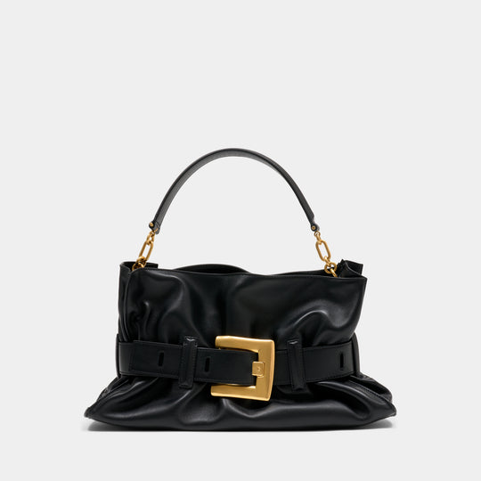 Sac Porté Épaule Anthem Medium - Balmain - Cuir - Noir