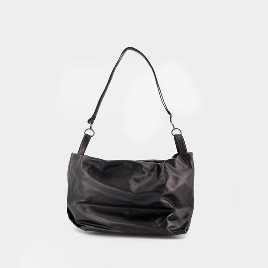 Sac Porté Épaule Tulip L - YOHJI YAMAMOTO - Cuir - Noir