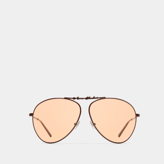 Lunettes De Soleil - Acne Studios - Nylon - Marron