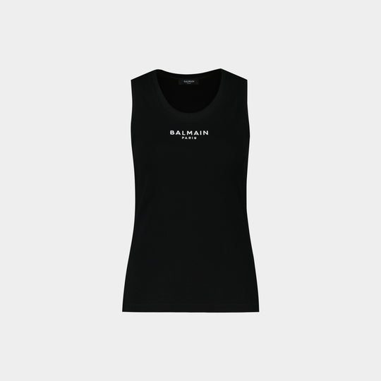 Tank Top Paris - Balmain - Coton - Noir