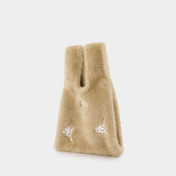 Cabas Mini - Simone Rocha - Fausse Fourrure - Beige