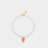 Collier Strawberry - Casablanca - Métal - Blanc