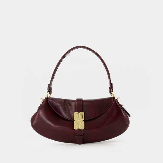 Sac Porté Épaule B Kat - Ganni - Synthétique - Bordeaux