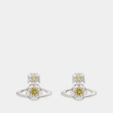 Boucles D'oreilles Lee Orb - Vivienne Westwood - Métal - Jaune