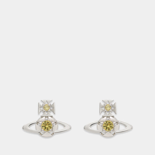 Boucles D'oreilles Lee Orb - Vivienne Westwood - Métal - Jaune