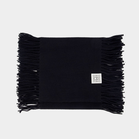 Écharpe Tassel - TOTEME - Cachemire - Noir