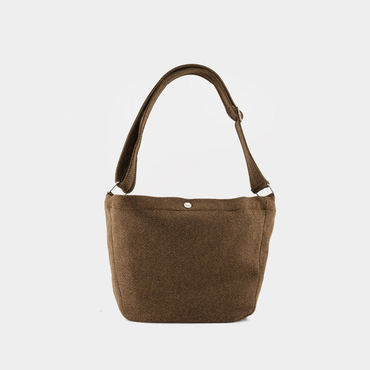 Sac Porté Épaule Journal - A.P.C. - Laine - Kaki