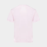 T-Shirt Basic Cotton Jersey T-Shirt - Ganni - Coton - Rose
