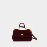 Sac Porté Épaule My Sicily - Dolce&Gabbana - Cuir - Bordeaux
