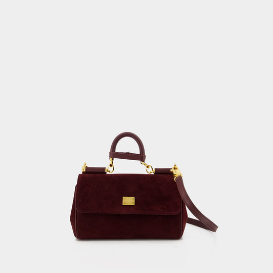 Sac Porté Épaule My Sicily - Dolce&Gabbana - Cuir - Bordeaux