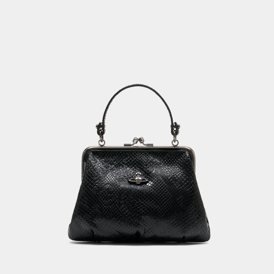 Sac À Main Granny Frame - Vivienne Westwood - Cuir - Noir