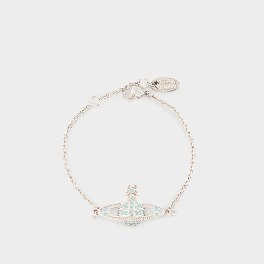 Bracelet Mini Bas Relief Chain - Vivienne Westwood - Métal - Argenté